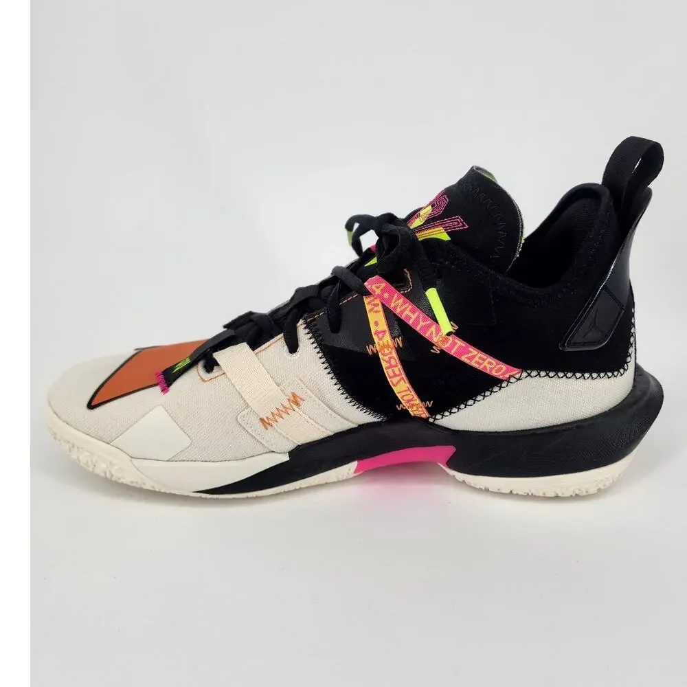Jordan Why Not Zer0.4 Basketball Shoe Pale Ivory/Black/Orange Men’s 9.5